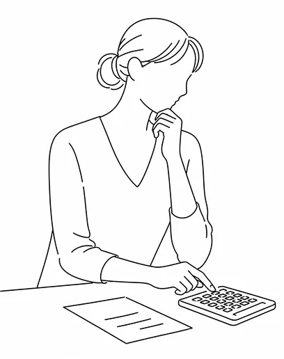 生涯コストを考える女性